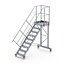 Altrex Bordestraponder hoek 45 graden met 4 wielen - tredebreedte 60 cm 8 treden + bordes