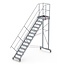 Altrex Bordestraponder hoek 45 graden met 4 wielen - tredebreedte 60 cm 13 treden + bordes