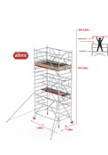 RS TOWER 42-S met Safe-Quick® Guardrail 1,35 x 1,85m x 4,20m VH=6,20mWH
