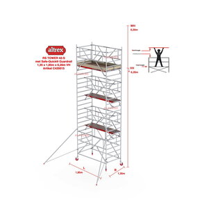 RS-42 Tower Safe-Quick 1,35 x 1,85 x 5,20mVH = 7,20m WH
