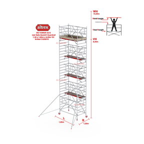RS-42 Tower Safe-Quick 1,35 x 1,85 x  7,20mVH = 9,20m WH