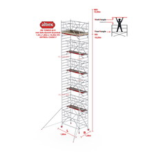 RS-42 Tower Safe-Quick 1,35 x 1,85 x 10,20mVH = 12,20m WH