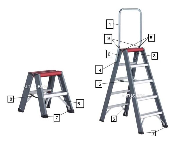 Altrex Falco voet  trapladder (FDO)