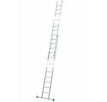 Solide 2-delige professionele schuifladder c2x20RB met stabilisator balk