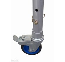 Solide Wielstaander met wiel Ø 125mm