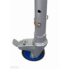 Solide Wielstaander met wiel Ø 125mm