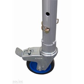 Solide Wielstaander met wiel Ø 125mm
