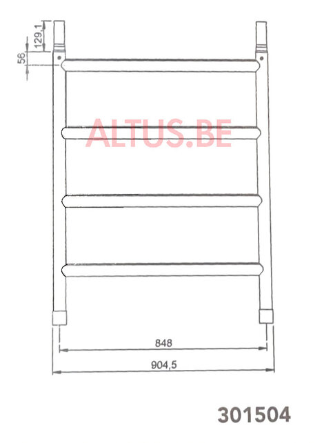 Altrex RS5 tower onderdelen opbouwframe 90-4 sp
