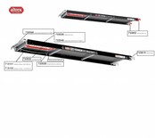 Altrex RS5 tower onderdelen haak rood voor platform los