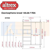 Altrex RS5 tower onderdelen Doorloopframe breed 135-28-7 RS5