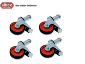RS5 Set wielen Ø150mm dubbel geremd 4 stuks