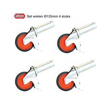 RS5 Set wielen Ø125mm dubbel geremd 4 stuks