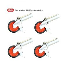 RS5 Set wielen Ø125mm dubbel geremd 4 stuks