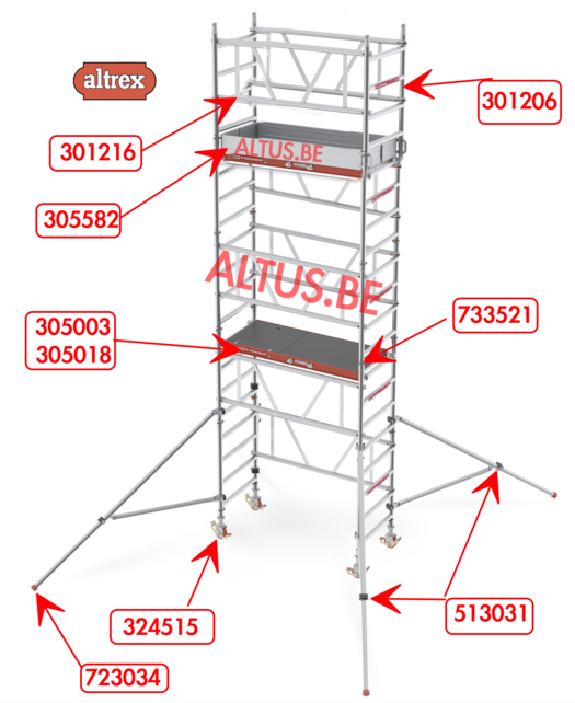 Platform Fiber-Deck® Altrex MiTOWER ML PLUS