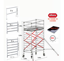 Altrex RS52 Fiber-deck1.35 x 2.45 x 3.20m vh* = 5.20m wh