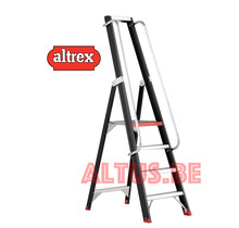 Altrex enkel oploopbare professionele trap met leuning 4 treden