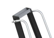 Altrex enkel oploopbare professionele trap met leuning 4 treden