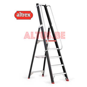 1.20 m platform hoogte 5 treden platform trap