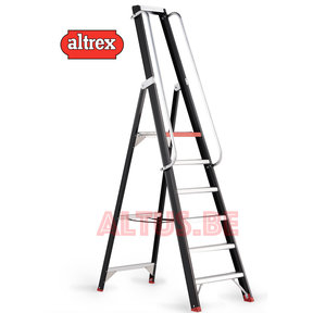 1.40 m platform hoogte 6 treden platform trap