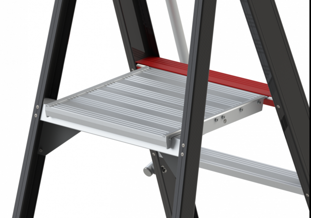 Altrex enkel oploopbare professionele trap met leuning 6 treden