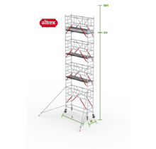RS Tower 51-S met Safe-Quick 0.75(B) x 3.05(L) x 7.20m vh = 9.20m wh