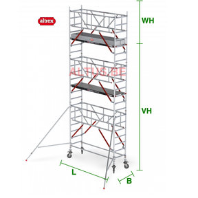 RS Tower 51-S met Safe-Quick 0.75(B) x 3.05(L) x 5.20m vh = 7.20m wh
