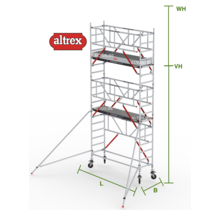 RS Tower 51-S met Safe-Quick 0.75(B) x 1,85(L) x 4.20m vh = 6.20m wh