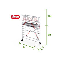 RS Tower 51-S met Safe-Quick 0.75(B) x 1.85(L) x 2.20m vh = 4.20m wh