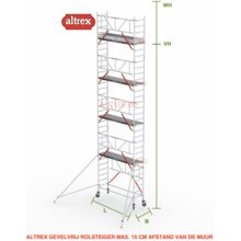 Gevelvrij RS Tower 51-S met Safe-Quick 0.75(B) x 1.85(L) x 8.20m vh = 10.20m wh