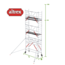 Altrex Gevelvrij RS Tower 51-S met Safe-Quick 0.75(B) x 2.45(L) x 5.20m vh = 6.20m wh