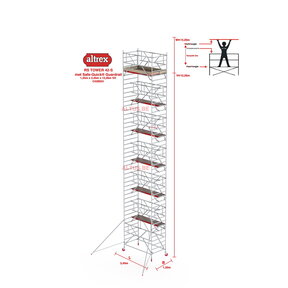 RS-42 Tower Safe-Quick 1,35 x 2,45 x 12,20mVH = 14,20m WH