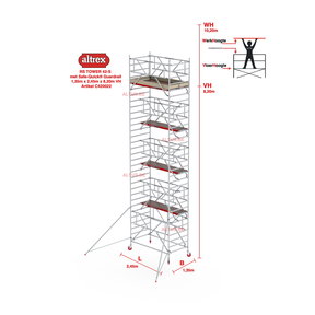 RS-42 Tower Safe-Quick 1,35 x 2,45 x 8,20mVH = 10,20M WH