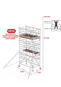 RS TOWER 42-S met Safe-Quick® Guardrail 1,35 x 2,45m x 4,20m VH=6,20mWH