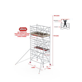 RS-42 Tower Safe-Quick 1,35 x 2,45 x 4,20mVH = 6,20mWH