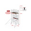 Altrex RS TOWER 42-S met Safe-Quick® Guardrail 1,35 x 2,45m x 4,20m VH=6,20mWH