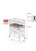 RS TOWER 42-S met Safe-Quick® Guardrail 1,35 x 2,45m x 2,20m VH=4,20m WH