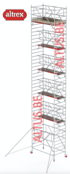 RS TOWER 42-S met Safe-Quick® Guardrail 1,35 x 2,45m x 11,20m VH= 13,20m WH