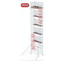 RS TOWER 42-S met Safe-Quick® Guardrail 1,35 x 2,45m x 11,20m VH= 13,20m WH