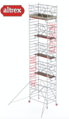 RS TOWER 42-S met Safe-Quick® Guardrail 1,35 x 2,45m x 9,20m VH= 11,20m WH