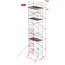 Altrex RS-42 Tower 1.35m B x 2.45m L x9.20m Vh = 11.20 wh traditionele opbouw