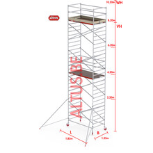 RS-42 Tower 1.35m B x 1.85m L x 8.20m Vh = 10.20 wh traditionele opbouw