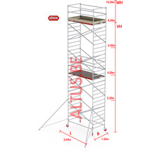 RS-42 Tower 1.35m B x 2.45m L x 8.20m Vh = 10.20 wh traditionele opbouw