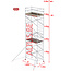 Altrex RS-42 Tower 1.35m B x 1.85m L x 7.20m Vh = 9.20 wh traditionele opbouw