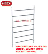 RS-42 Tower 1.35m B x 1.85m L x 6.20m Vh = 8.20 wh traditionele opbouw
