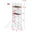 Altrex RS-42 Tower 1.35m B x 2.45m L x 6.20m Vh = 8.20 wh traditionele opbouw