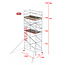 Altrex RS-42 Tower 1.35m B x 1.85m L x 5.20m Vh = 7.20 wh traditionele opbouw
