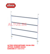 RS-42 Tower 1.35m B x 2.45m L x5.20m Vh = 7.20 wh traditionele opbouw