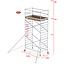 Altrex RS-42 Tower 1.35m B x 2.45m L x 4.20m Vh = 6.20 wh traditionele opbouw
