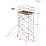 Altrex RS-42 Tower 1.35m B x 1.85m L x 4.20m Vh = 6.20 wh traditionele opbouw