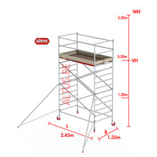 RS-42 Tower 1.35m B x 2.45m L x3.20m Vh = 5.20 wh traditionele opbouw